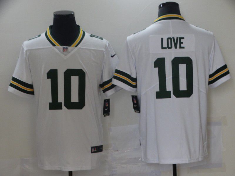 Men Green Bay Packers #10 Love White Nike Vapor Untouchable Limited 2021 NFL Jersey